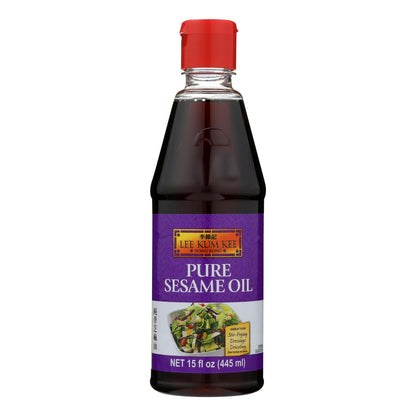 Lee Kum Kee Pure Sesame Asian Cooking Oil - 15 Fl Oz (Pack of 6)