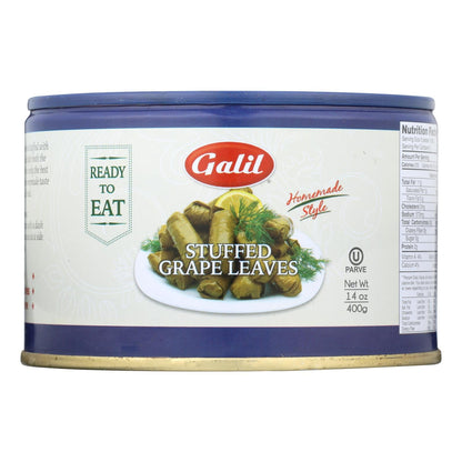 Galil Homemade Style Greek Stuffed Grape Leaves - 14 Oz (Pack of 12)