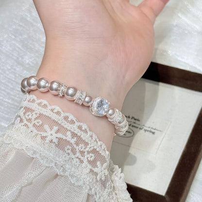 Pearl Zircon Bracelet
