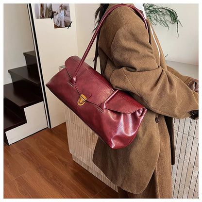 Vintage Style Leather Shoulder Bag