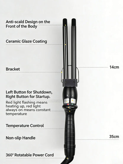 Adjustable Temperature Curling Iron