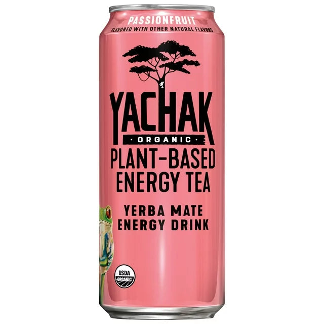 Yachak Passionfruit Yerba Mate, 16 oz Can (12-Pack)