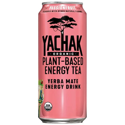 Yachak Passionfruit Yerba Mate, 16 oz Can (12-Pack)