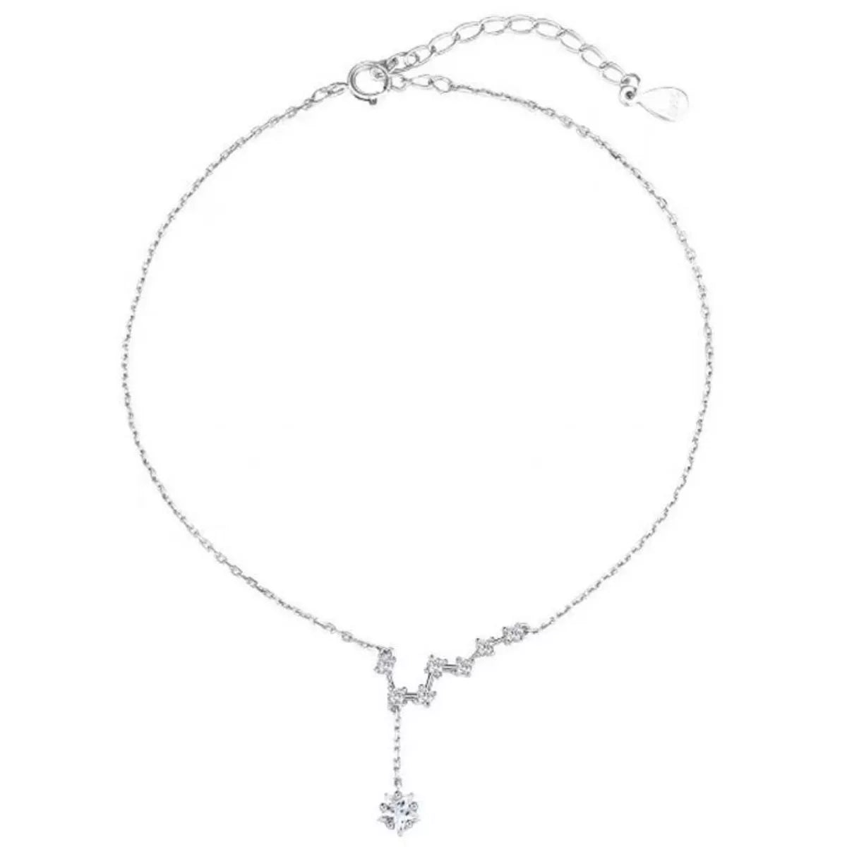 925 Sterling Silver Zircon Anklet Bracelets