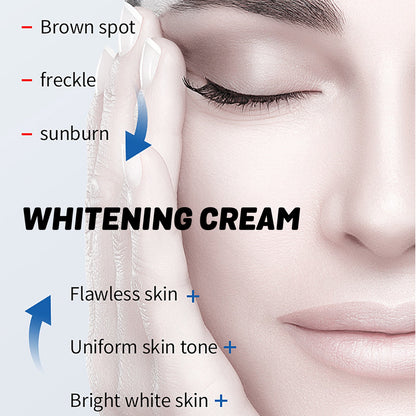 OUHOE Whitening Cream, Refreshing Moisturizing And Brightening Skin Tone Natural Radiance Tender Skin Moisturizing Beauty Cream