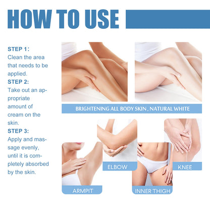 EELHOE Beauty Cream, Neck And Back Legs And Elbows Refreshing And Smooth Remove Stains Moisturize Skin Underarm Whitening Cream