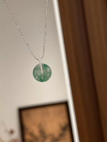 925 Sterling Silver Agate Pendant Necklace