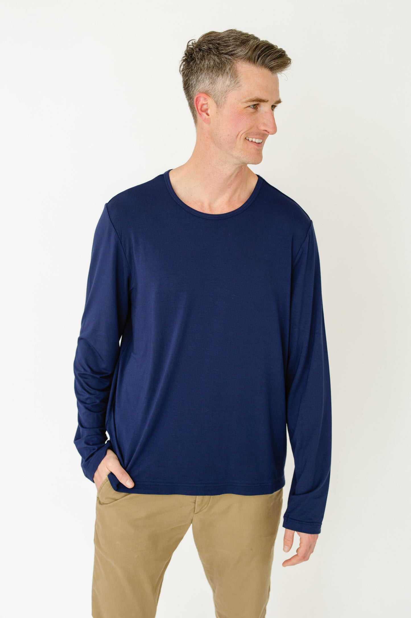 Navy Bamboo Long Sleeve Sun Shirt