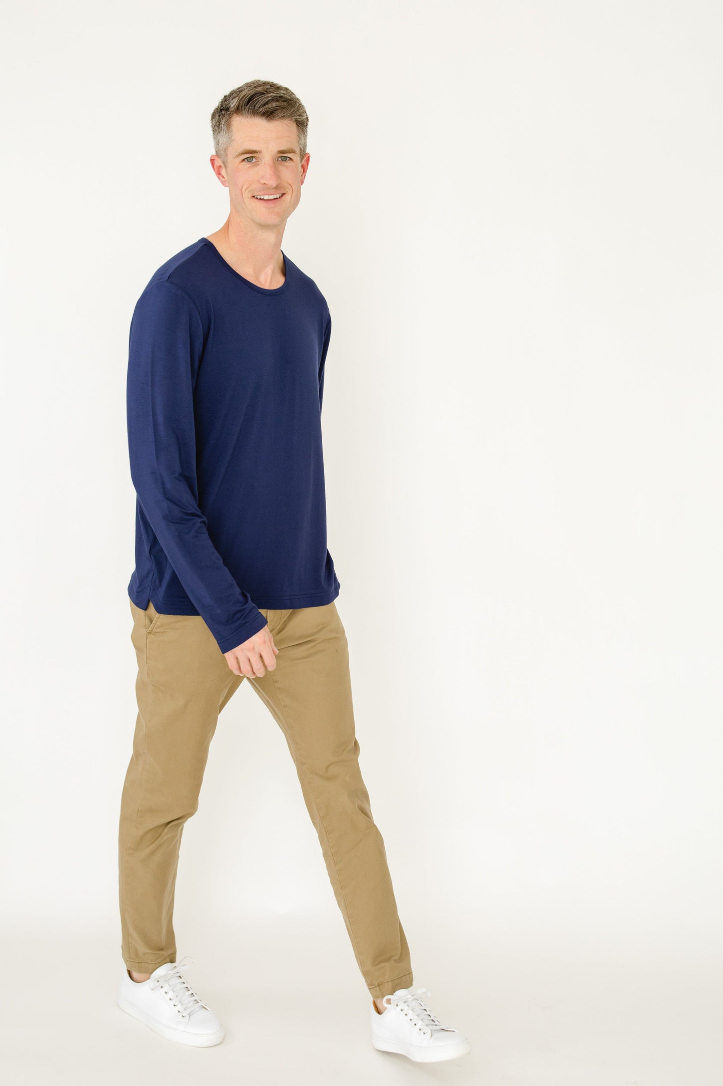 Navy Bamboo Long Sleeve Sun Shirt