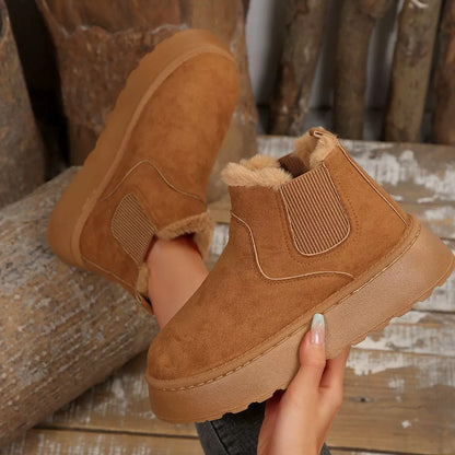 Round Toe Platform Boots