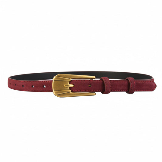 Skinny Belt with Golden Buckle