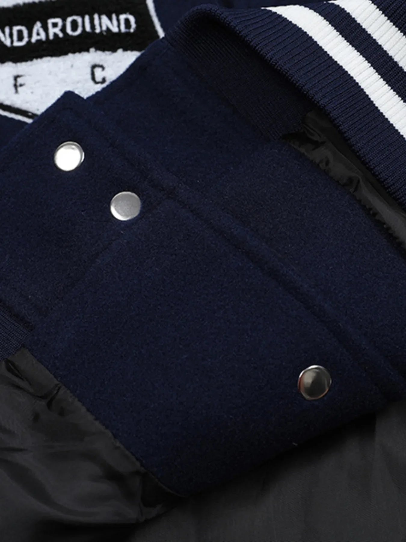 Men's Baseball Bomber Jacket with Patches