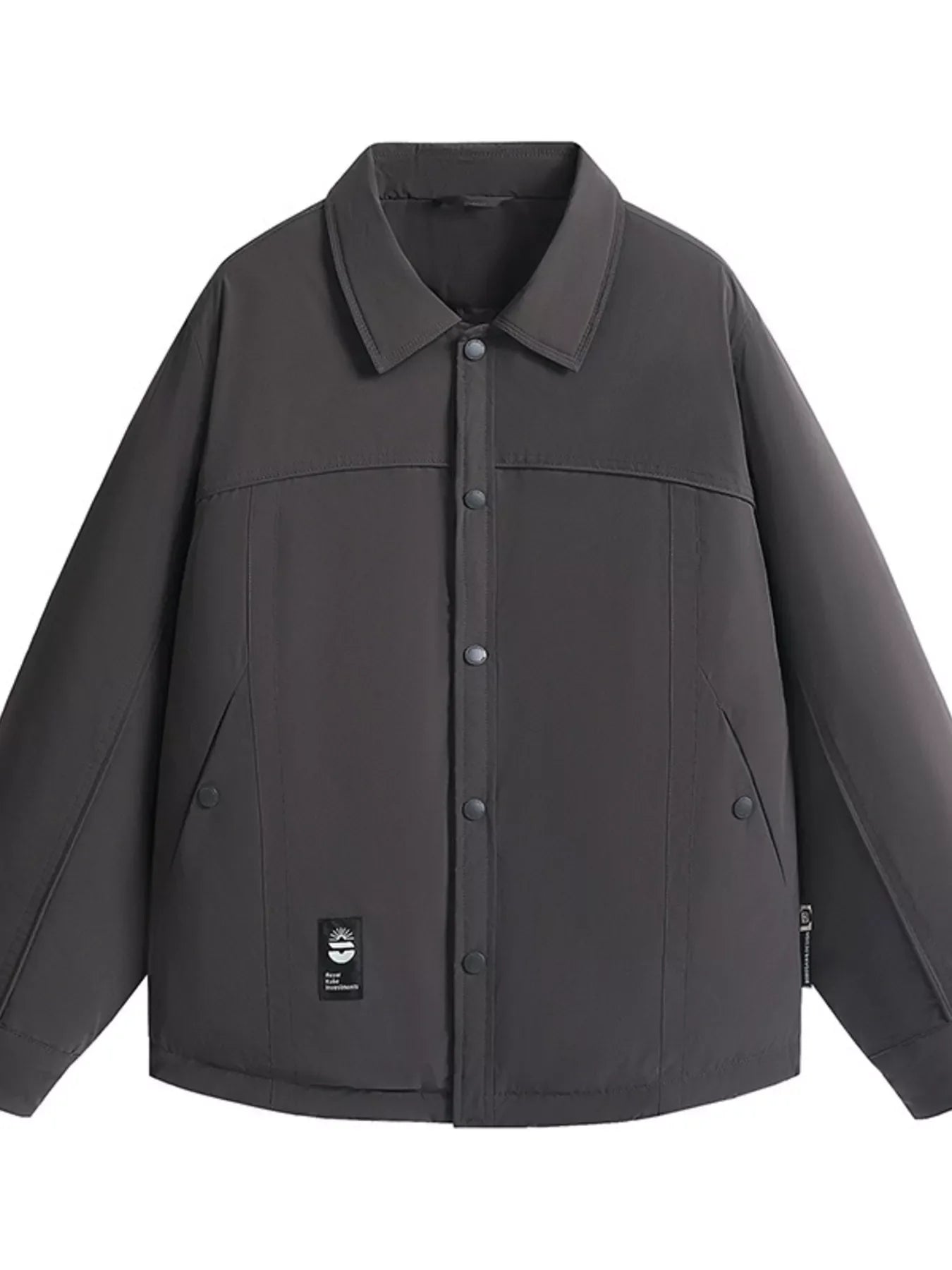 Men's Plus Size Casual Snap-Down Lightweight Jacket
