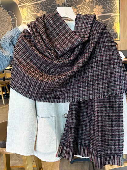 Plaid Warm Scarf