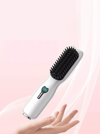 Portable Heated Hair Straightening Comb