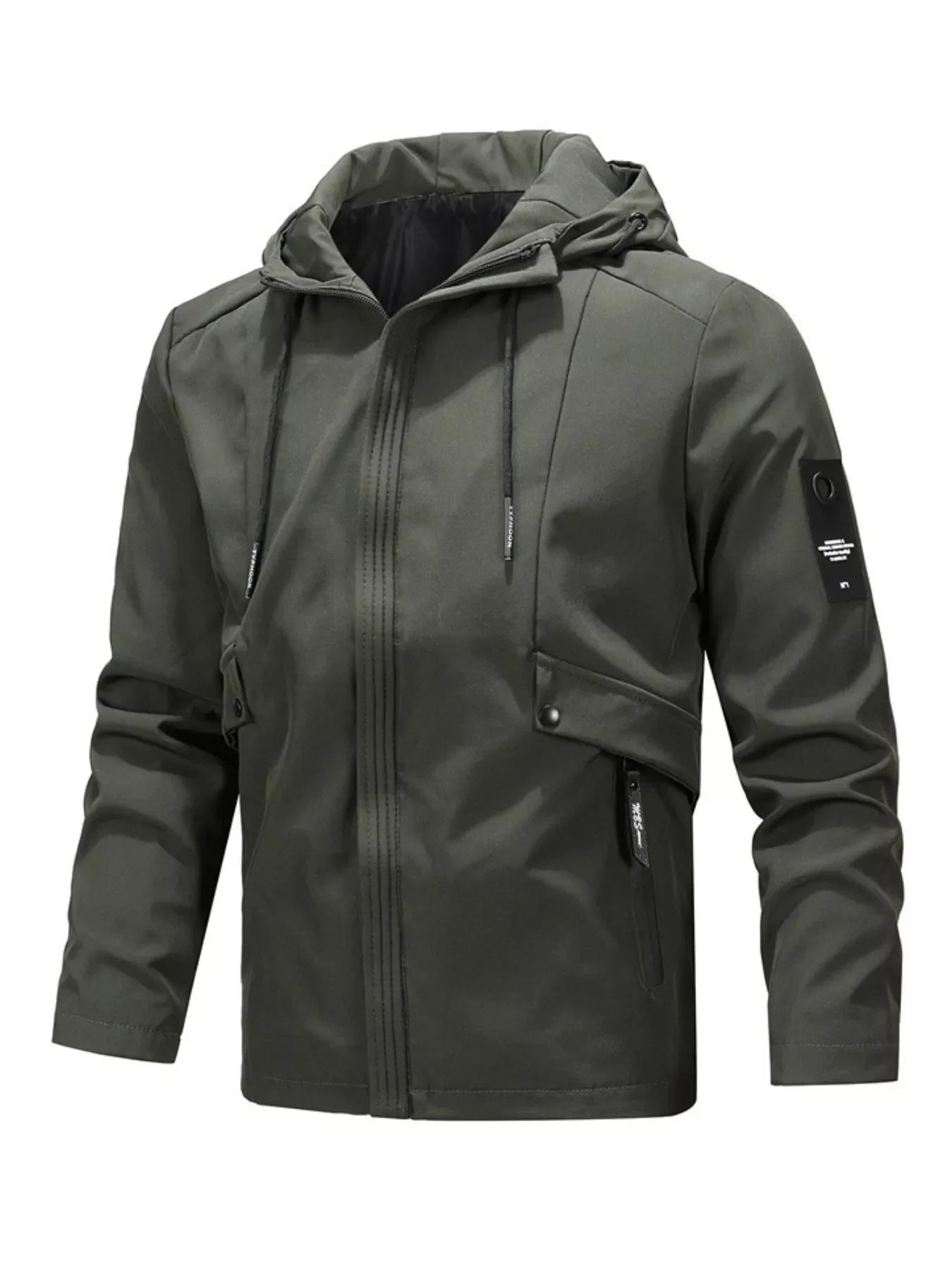 Men's Plus Size Casual Hooded Windproof Jacket