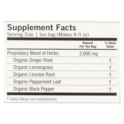 Organic Ginger Herbal Tea - Caffeine-Free by Yogi (Pack of 6 - 16 Tea Bags)