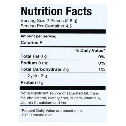 PUR Gum Aspartame-Free Spearmint Gum, 9 Pieces, 12.6g (Pack of 12)