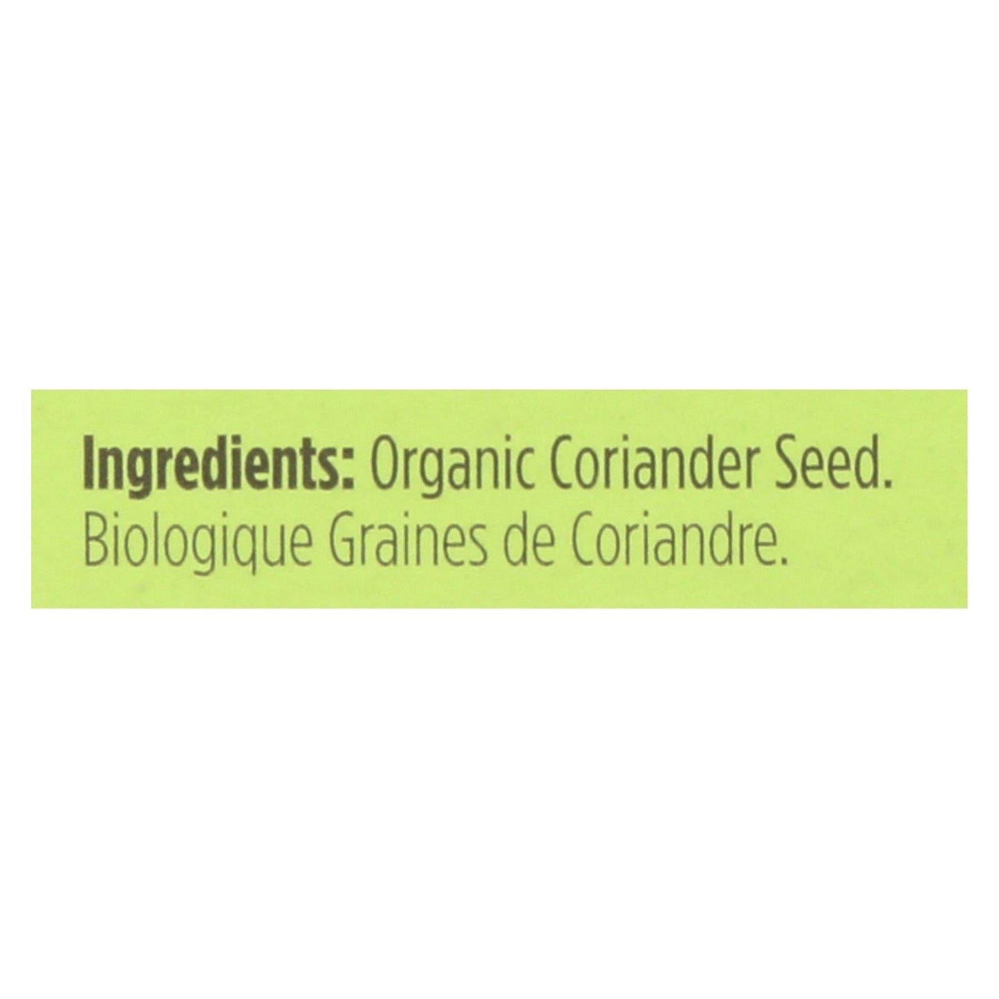Spicely Organics Coriander Seeds, Organic, 6 x 0.3 Oz. Packs