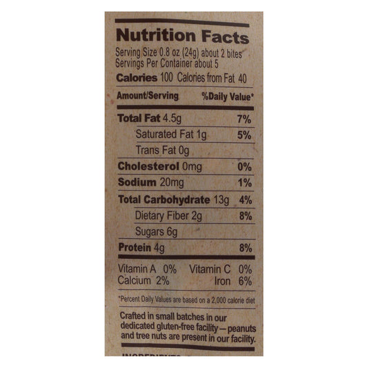 Nature's Bakery Gluten-Free Bites Chocolate Cherry Almond (Pack of 6 - 4 Oz. Per Bite)