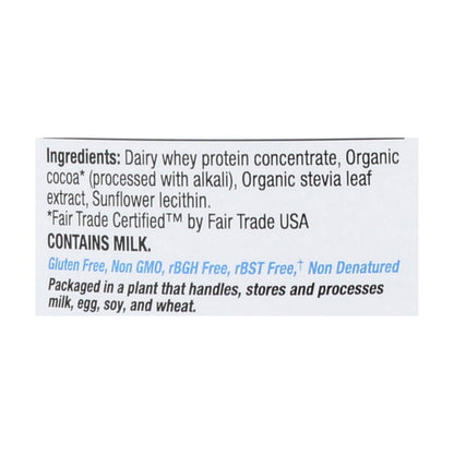 Tera's Whey Protein - 24 Oz. RBGH-Free, Fair Trade Dark Chocolate