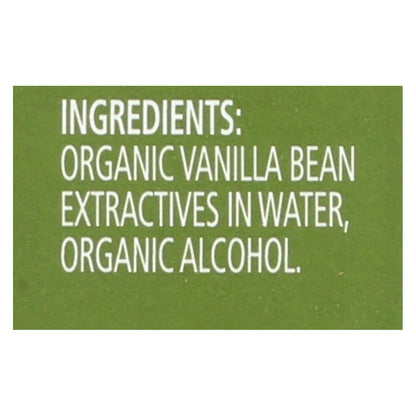Organic Simply Vanilla Extract (Pack of 4 Oz.)