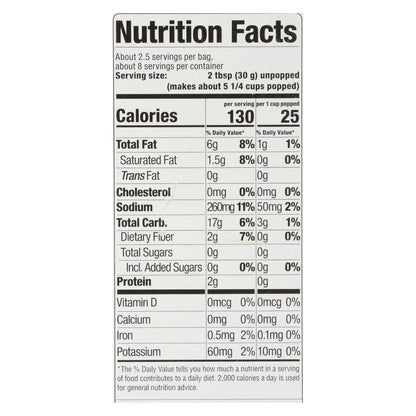 SkinnyPop Microwave Popcorn, Sea Salt | 3 Bags, 2.8 Oz. Ea.