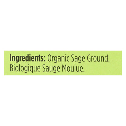 Spicely Organics Organic Ground Sage (6 x 0.3 Oz)