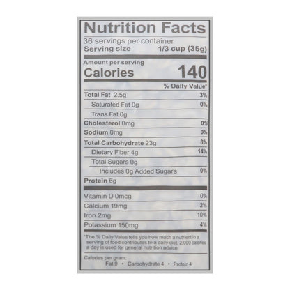 One Degree Organic Sprouted Rolled Oats, 45 oz, Case of 4