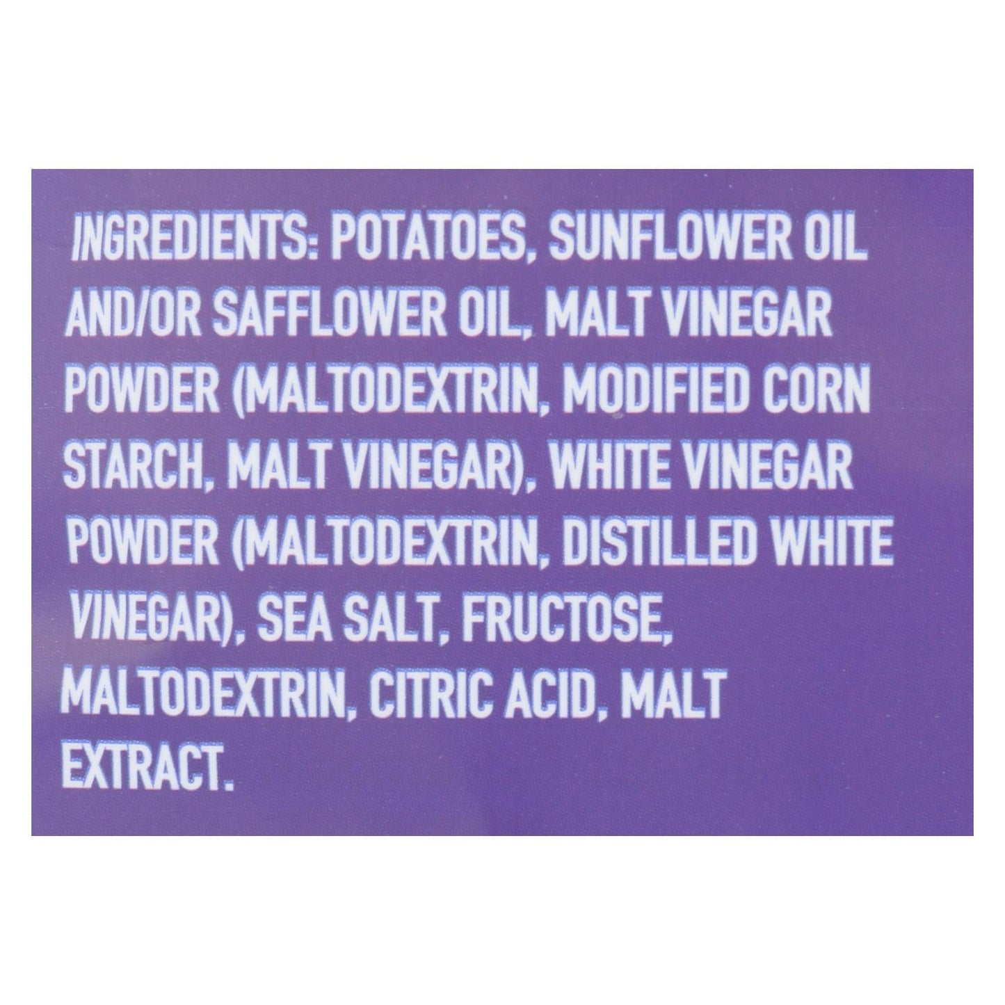 Boulder Canyon Kettle Chips, Malt Vinegar & Sea Salt, 5 oz, Pack of 12