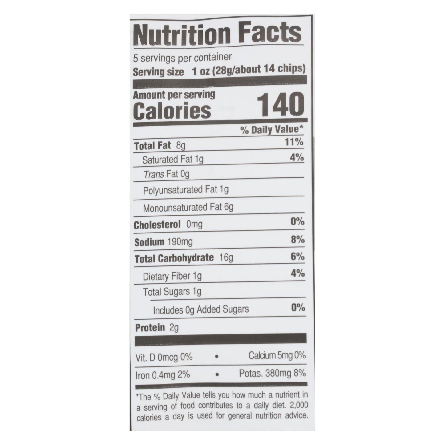 Boulder Canyon Kettle Chips, Malt Vinegar & Sea Salt, 5 oz, Pack of 12