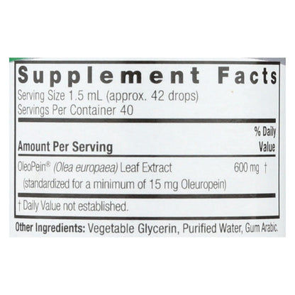 Nature's Answer High-Strength Oleopein Olive Leaf Extract Liquid Extract - Alcohol-Free - 2 Fl Oz