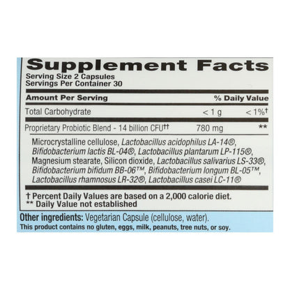 Nutrition Now PB8 Probiotic Acidophilus For Life - 500 mg, 60 Vegetarian Capsules