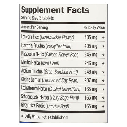 Dr. Shen's Yin Chiao Cold & Flu Tablets, 750 mg, 90 Count