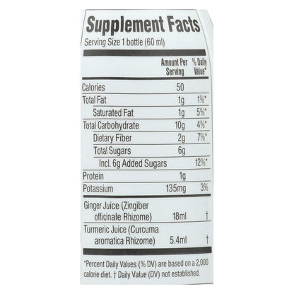The Ginger People Ginger Shot Rescue Turmeric, 12 Pack, 2 Fz