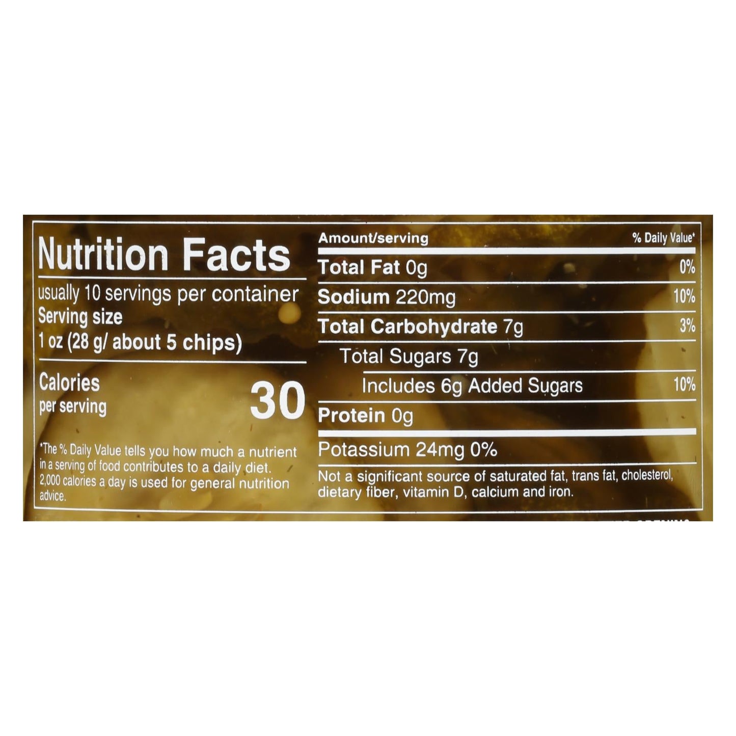 Mt. Olive Organic Bread and Butter Pickle Chips, 16 Fl Oz (Case of 6)