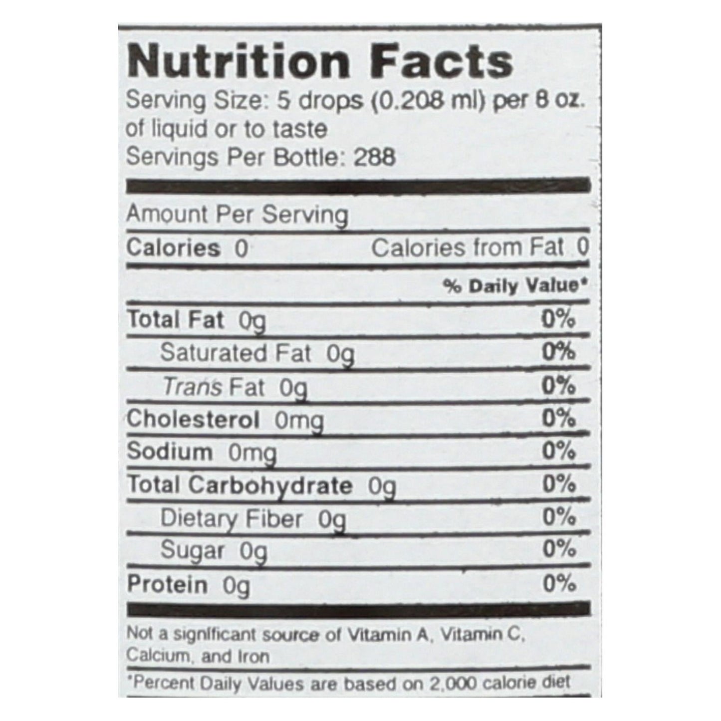 Sweet Leaf Sweet Drops Zero Calorie Liquid Sweetener, Chocolate Flavor - 2 Fl Oz