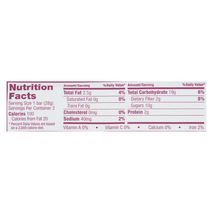 Nature's Bakery Stone Ground Whole Wheat Fig Bar - Original - 2 Oz. - Case of 12