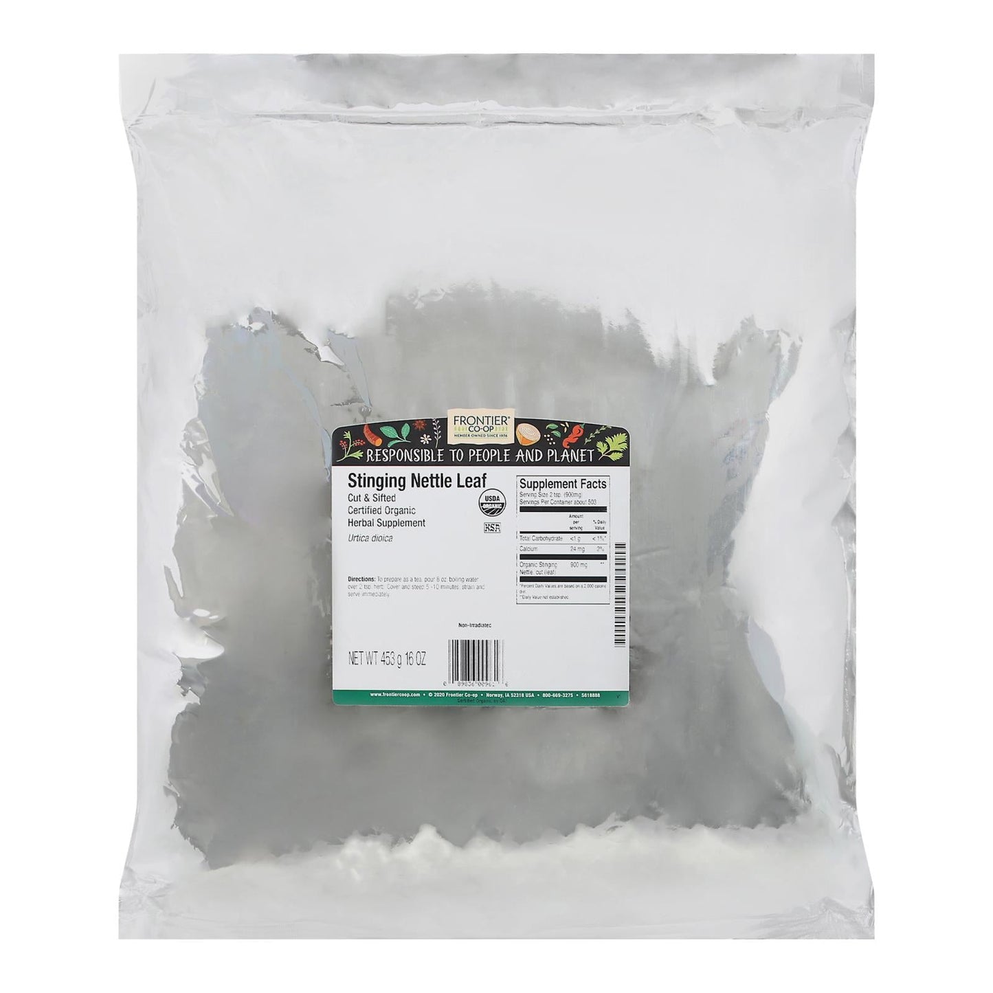 Frontier Herb Nettle Leaf Cut & Sifted - 1 Pound