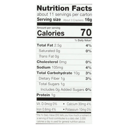 Milton's Multigrain Baked Crackers (Pack of 8 - 6 Oz.)
