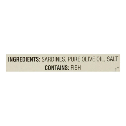 Crown Prince 3.75 Oz. Skinless & Boneless Sardines in Olive Oil (12 Pack)