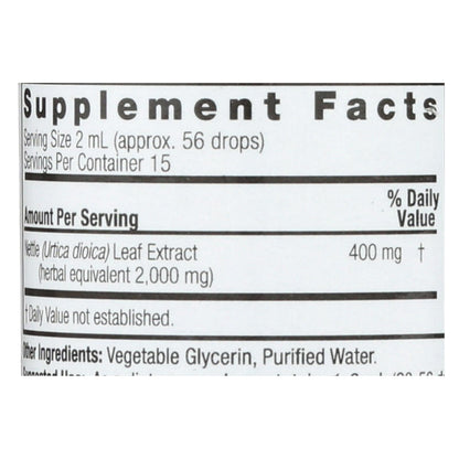 Nature's Answer Alcohol-Free Nettle Leaf Extract (1 Fl Oz)