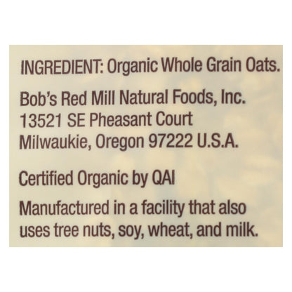 Bob's Red Mill Jumbo Oats, 32 Oz. Whole Grain, Pack of 4