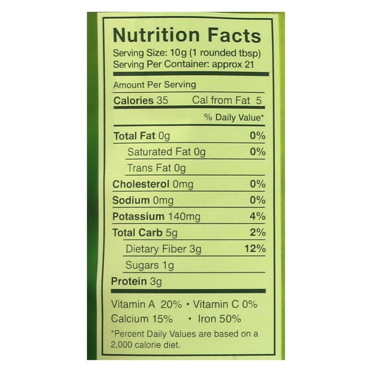 Kuli Kuli Pure Moringa Leaf Powder - 7.4 Oz.