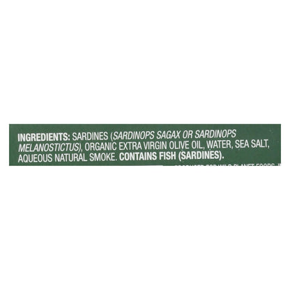 Wild Planet Premium Wild Sardines in Extra Virgin Olive Oil (Pack of 12 - 4.375 Oz.)