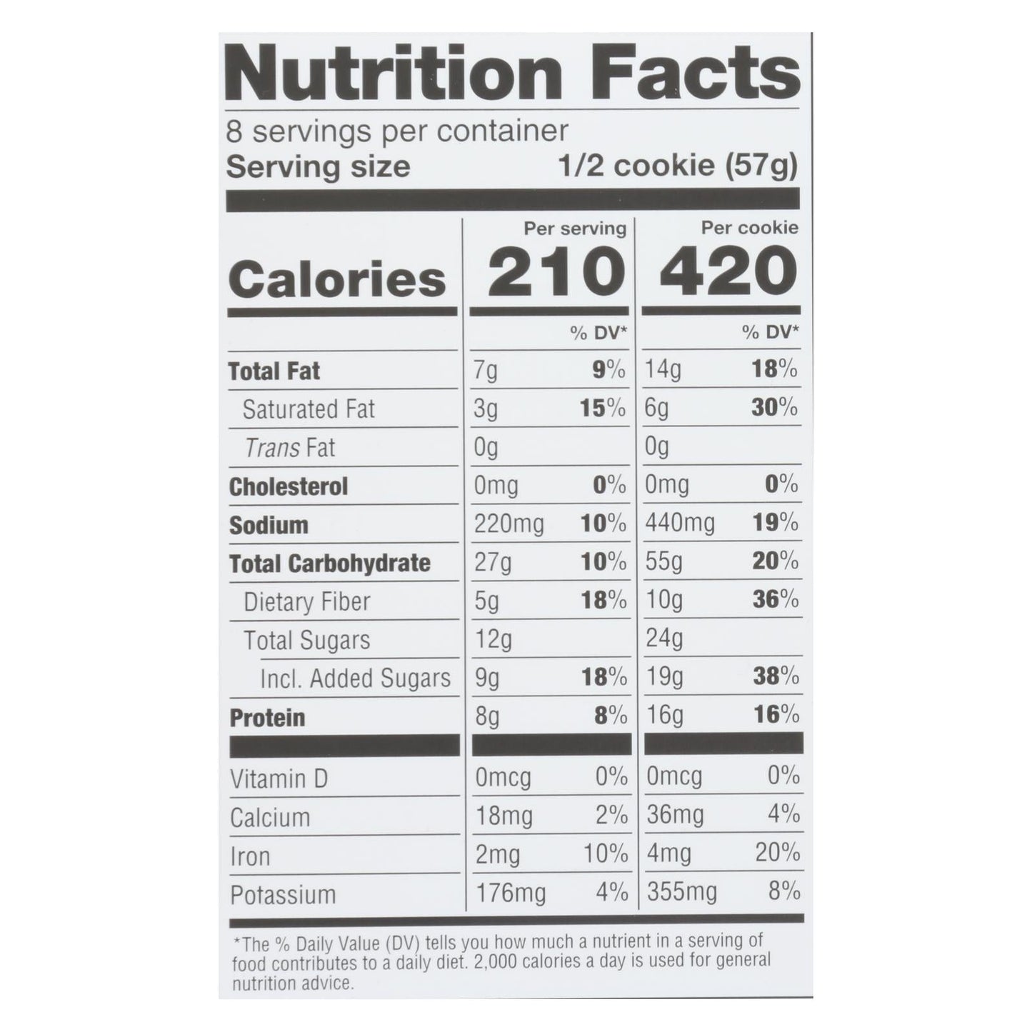 Lenny & Larry's The Complete Cookie, Double Chocolate, 4 Oz, Pack of 12