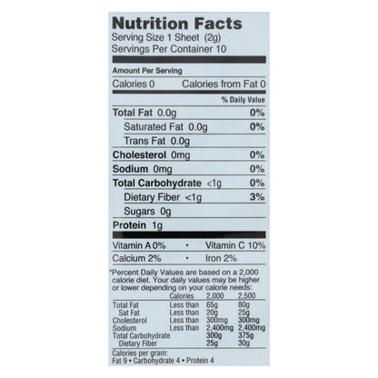 Gimmie Organic Roasted Seaweed Sushi Nori Wraps - Pack of 12