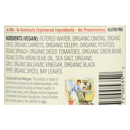 Amy's Organic Lentil Vegetable Soup, 14.5 Oz. (Pack of 12)