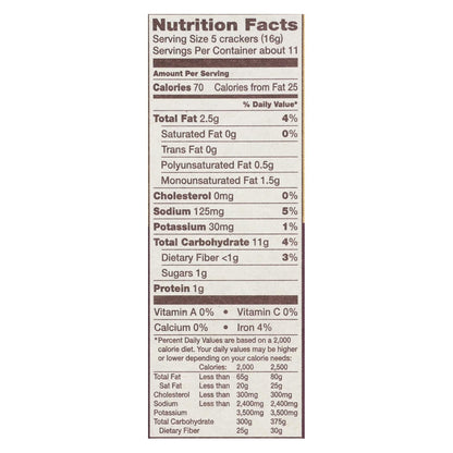 Back to Nature Organic Stoneground Wheat Crackers, 6 Oz. (Pack of 6)