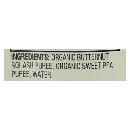 Earth's Best Organic Squash and Sweet Peas Baby Puree, Stage 2, 3.5 Oz., Case of 12